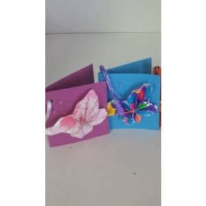 Assorted Coloured Butterfly Cards